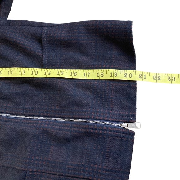 HUGO BOSS Womens 0 Javidar Bicolor Check Jersey Interlock Wool Blend Jacket NWOT - Picture 8 of 8